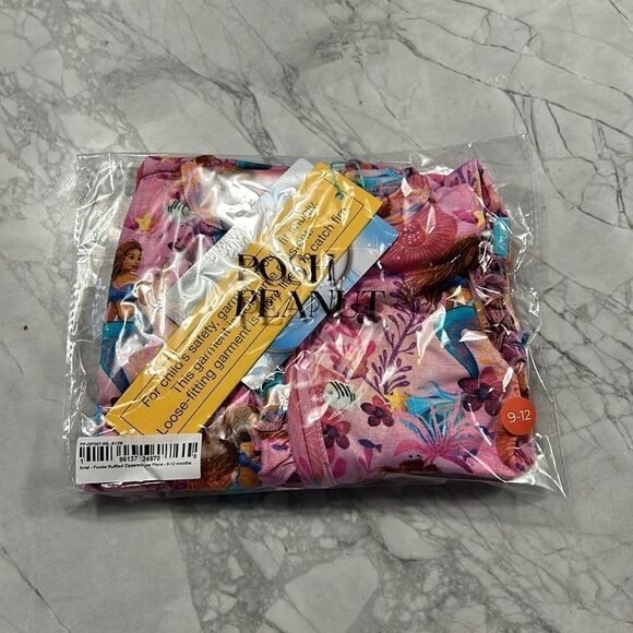 NWT Posh Peanut Footie Ruffled Zippered One Piece Disney's Little Mermaid Ariel